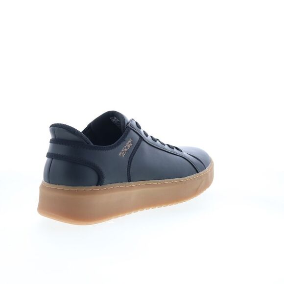 Skechers Mens Court Break Double Vented Black Shoes (NWT) - Picture 7 of 7